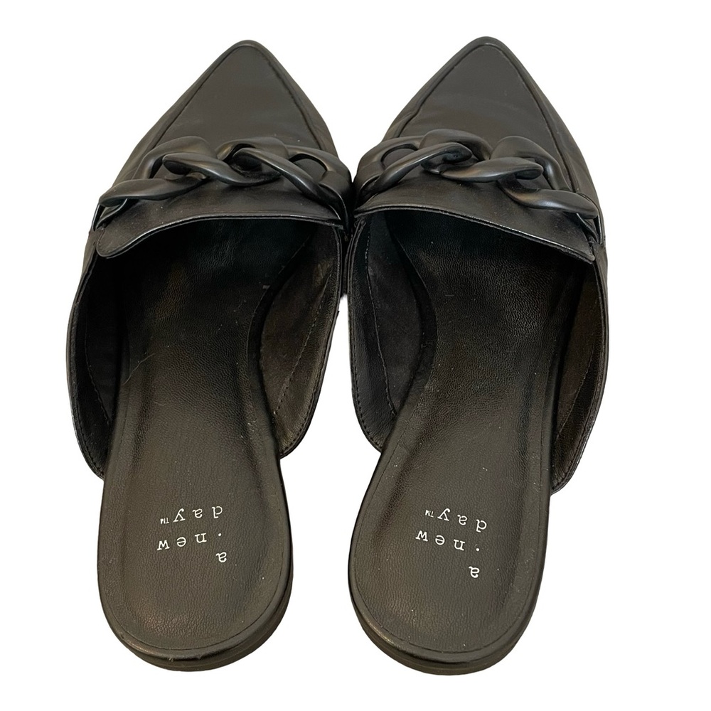 A New Day Black Flats Size 9 - Picture 4 of 7